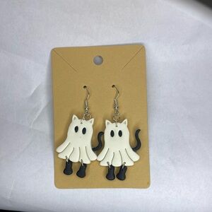 Ghost Cat Earrings